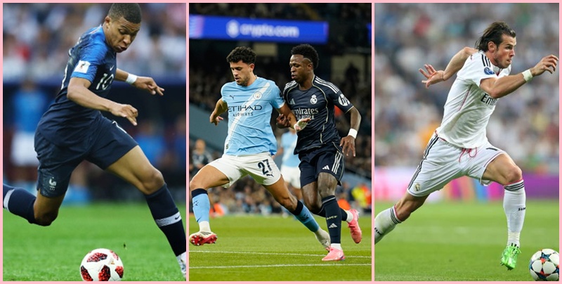 Mbappe, Vinicius, Bale đều là những tiền vệ cánh tiêu chuẩn cho thời đại bóng đá ngày nay