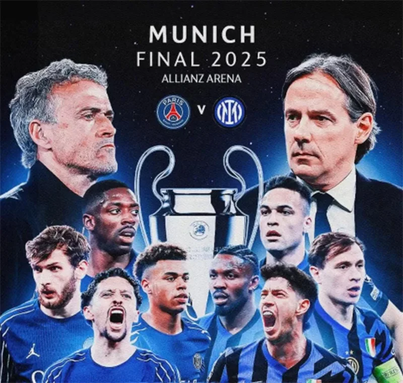 Trận chung kết Champions League 2024-2025 diễn ra ngày 31/5/2025 tại Munich